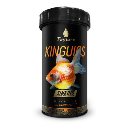 Ração Peixes Poytara Kinguios Sinking Black Line 130g Ração Peixes Poytara Kinguios Sinking Black Line 130g