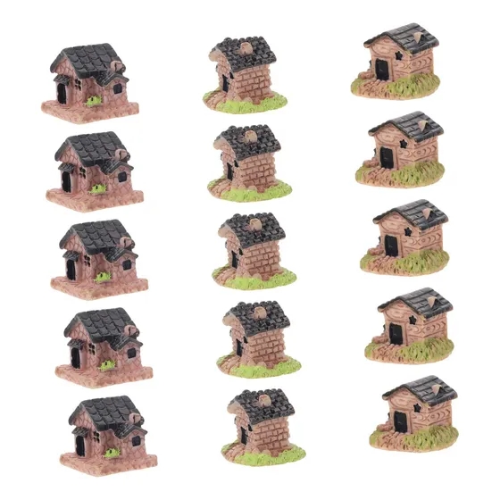 Estatua Casa Hada Micro Paisaje Figura Pueblo Accesorio Para