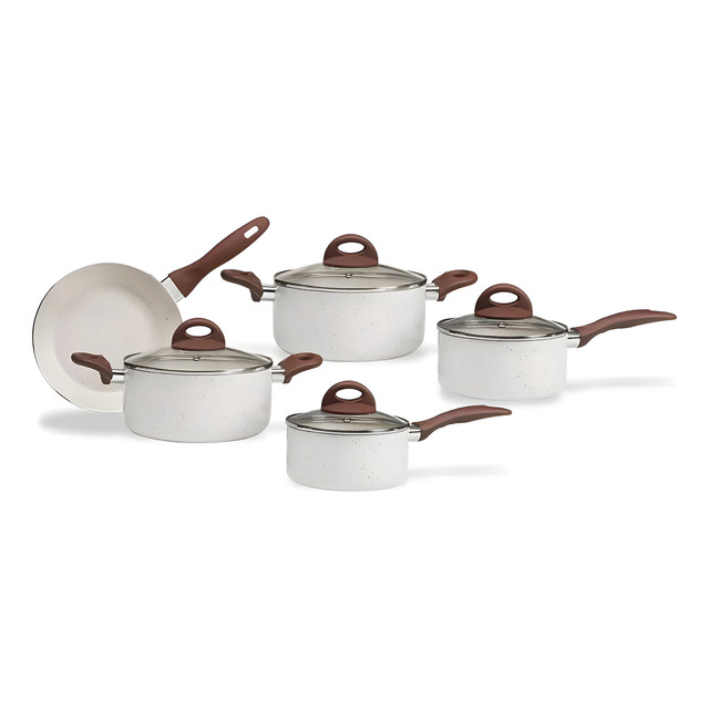 Jogo De Panelas Smart Plus Vanilla Indução Cerâmico 5peças Brinox 4774/101 Jogo De Panelas Smart Plus Vanilla Indução Cerâmico 5peças Brinox 4774/101