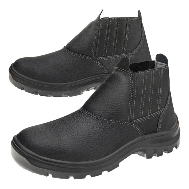 Bota Botina Segurança Bico Pvc Vulcaflex Marluvas 10vb48 Bp Bota Botina Segurança Bico Pvc Vulcaflex Marluvas 10vb48 Bp