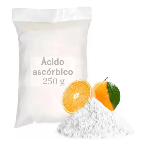 Acido Ascorbico Puro Polvo 250g Alimenticio. Suplemento Qlab