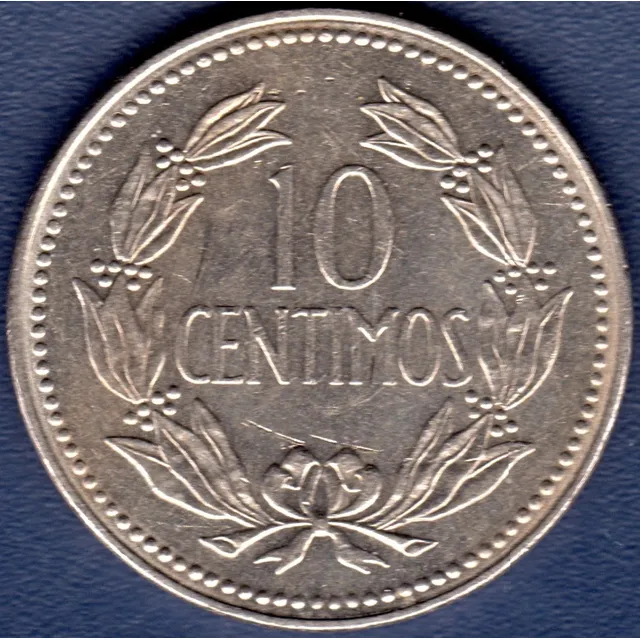 10 Céntimos 1971 Moneda De Venezuela Locha Mocha