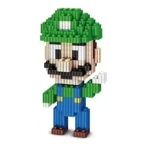 Mini Bloques Didactico Luigi Figura 3d Armable