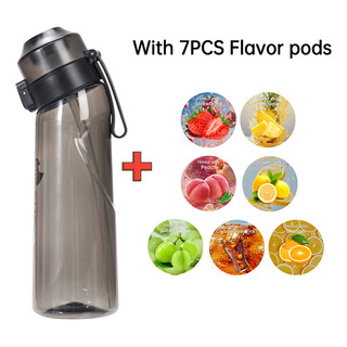 Botella De Agua Con 7 Cápsulas De Sabor, Estilo Deportivo. Botella De Agua Con 7 Cápsulas De Sabor, Estilo Deportivo.