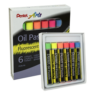 Gis Pastel Oil Aceite 6 Fluorescentes Pentel Gis Pastel Oil Aceite 6 Fluorescentes Pentel