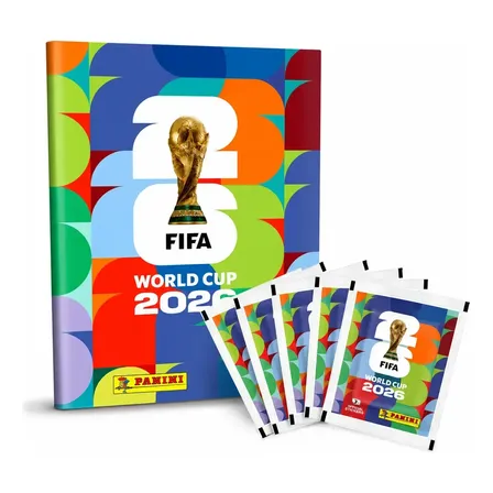 Pack Album Mundial + 5 Sobres Fifa World Cup 2026 Panini