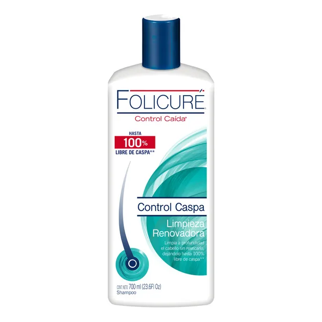 Shampoo Folicuré Control Caspa Limpieza Renovadora 700ml