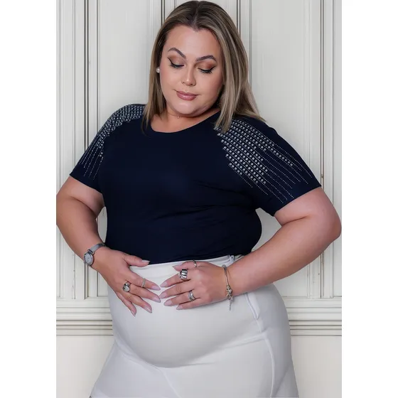 Blusa Feminina Plus Size Moda Evangelica