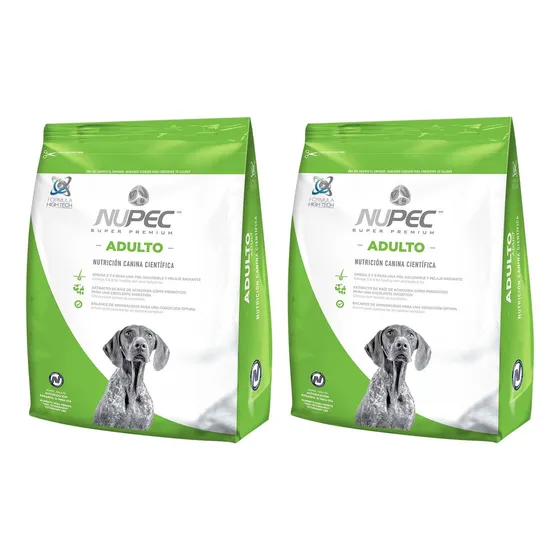Alimento Nupec Nutrición Científica Para Perro Adulto De Raza Mediana Y Grande Sabor Mix En Bolsa De 20kg Dos Unidades