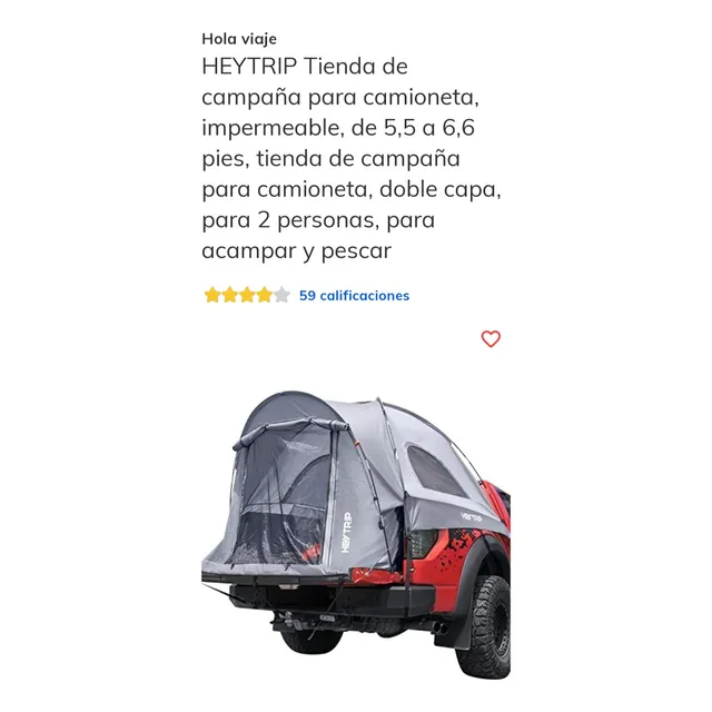 Tienda De Campaña Para Pick Up.camioneta.pescar.playa