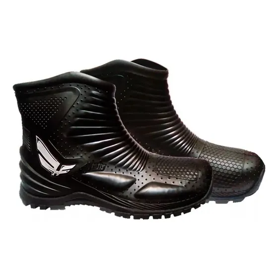 Botas Moto Lluvia Goma Pvc Hifly Unisex Impermeables