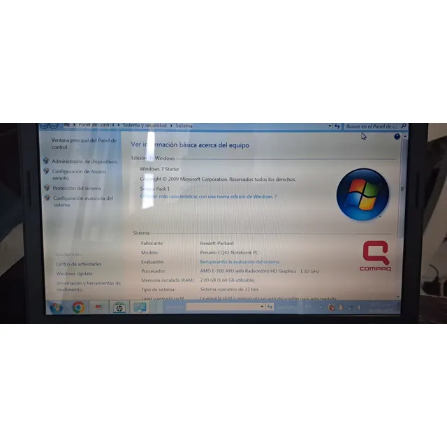 Laptop Compaq Presario Cq43 500gb Dd 2 Ram.