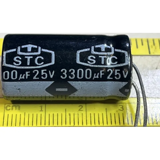 Condensador Electrolitico Vert 3300uf 25v Ceva10-33/2-25 Stc