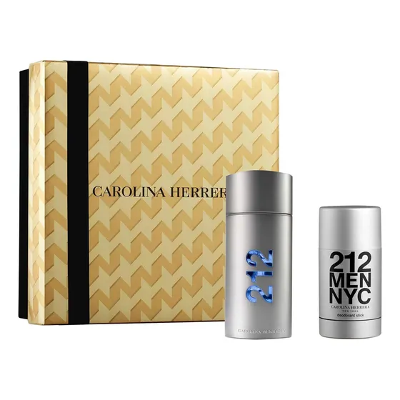 Kit Carolina Herrera 212 Men 100ml + Desodorante Em Bastão 75ml