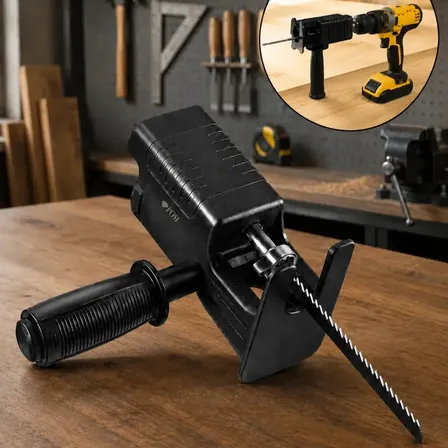 Adaptador Serra Tico-Tico 3/8" para Furadeira e Parafusadeira com 3 Lâminas