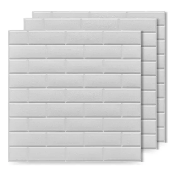 3 Placas Autoadhesiva Revestimiento Pared 3d Holzboden Deco