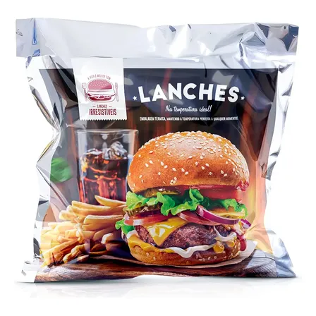 Embalagem Térmica Para Lanches - 500 Unidades