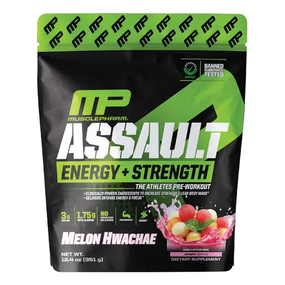 Pré Treino Assault Mp 345g, 30 Doses Original Importado Usa