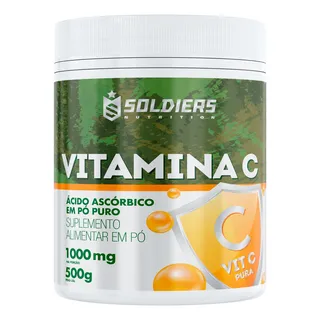 Vitamina C Em PĂł - Ăcido AscĂłbico 500g - 100% Puro - Soldiers Nutrition Vitamina C Em PĂł - Ăcido AscĂłbico 500g - 100% Puro - Soldiers Nutrition