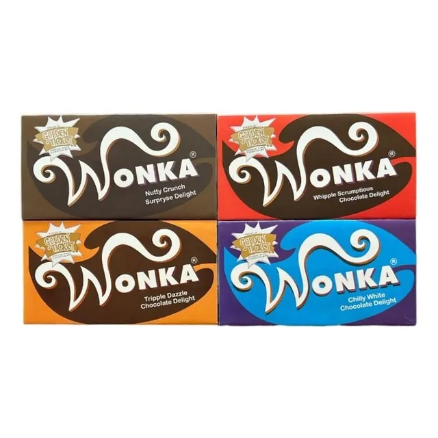 Barras De Chocolate Wonka 10 Piezas