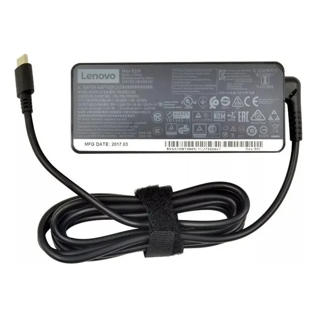 Cargador Lenovo Original Tipo C 65w 3,25a 20v Usb-c