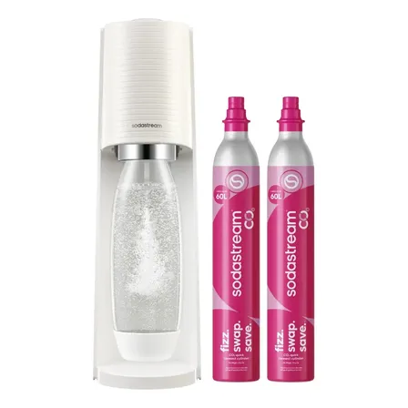 Máquina Para Hacer Soda Sodastream Terra Color Blanco Con 2 Cilindros