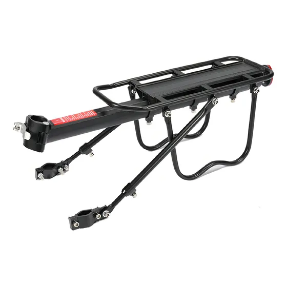 Portaequipaje para bicicleta trasero de aluminio color negro 2M Sports CM005