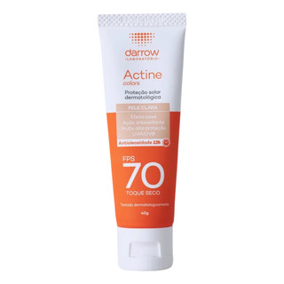 Protetor Solar Actine Colors Pele Clara Fps70 40g Darrow Protetor Solar Actine Colors Pele Clara Fps70 40g Darrow