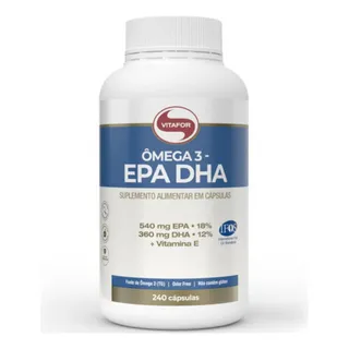 Ămega 3 Epa Dha 240 CĂĄpsulas Vitafor Ămega 3 Epa Dha 240 CĂĄpsulas Vitafor