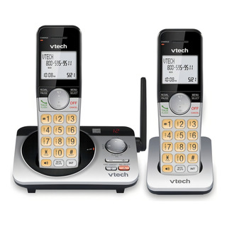 Teléfono Vtech Cs5229-2 Inalámbrico - Color Plateado/negro Teléfono Vtech Cs5229-2 Inalámbrico - Color Plateado/negro