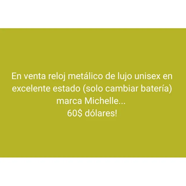 Reloj Unisex Marca Michelle