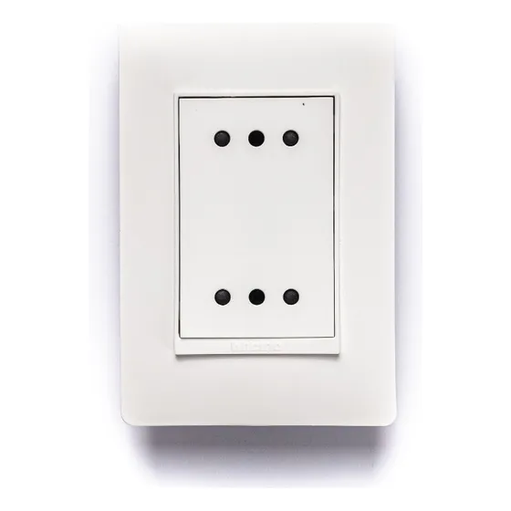Enchufe Hembra Doble 10a Luzica Bticino PU1213 Color Blanco