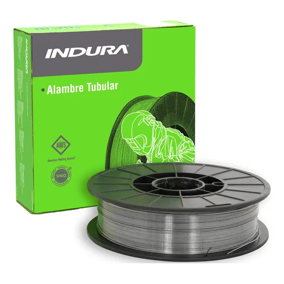 Alambre Mig Flux Tubular Indura 0.8mm / 1.0mm - 5kg Color Gris