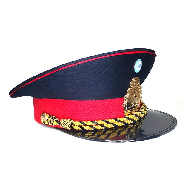 Gorra De Gala Para Bomberos Suboficial Superior Ecudo Dorado