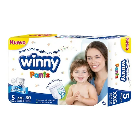 Pañal Winny Pants Etapa 5 30 Unidades