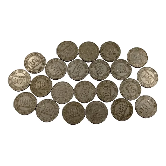 Moneda 100 Soles De Oro 30mm. Coleccionable 1980 - 1982 / C4