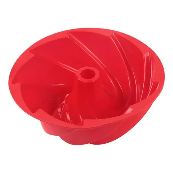 Molde Silicon Mini Bundt Cake Espiral Mediano