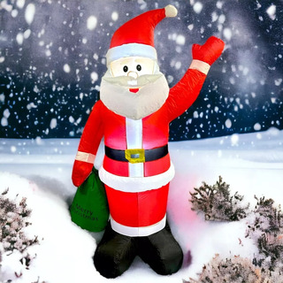 1.80 Mts Inflable Navidad Navideño Santa Claus Con Luz Led 1.80 Mts Inflable Navidad Navideño Santa Claus Con Luz Led