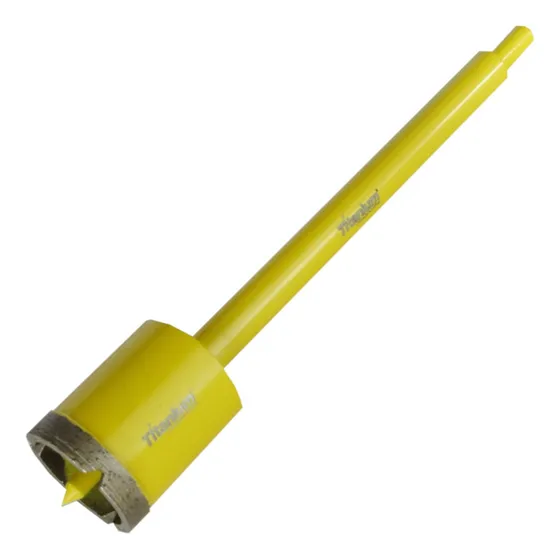 Serra Copo Diamantada 40mm Com Haste Encaixe 3/8pol Titanium