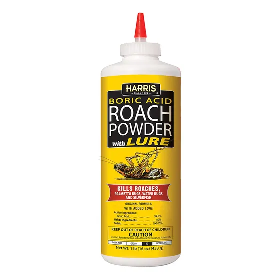 Polvo Mata Cucarachas Y Lepismas De Ácido Bórico  16 Oz