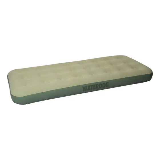 Colchon Cama Inflable 1 Plaza Waterdog F291 Aterciopelado Verde