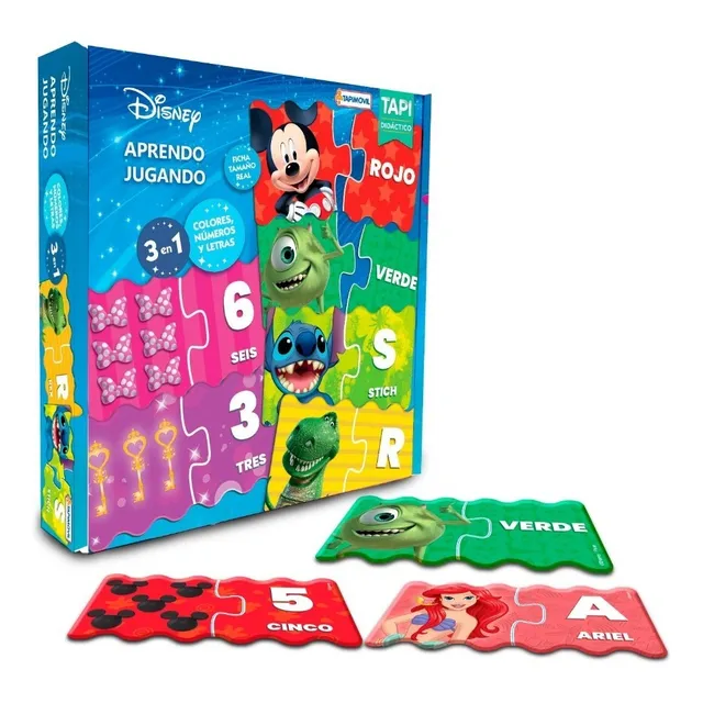 Disney Aprendo Jugando Encastres Didacticos Colores Numeros 
