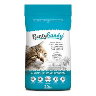 Arena Para Gatos Bentysandy Ultra Absorbente Aglomerante 20l