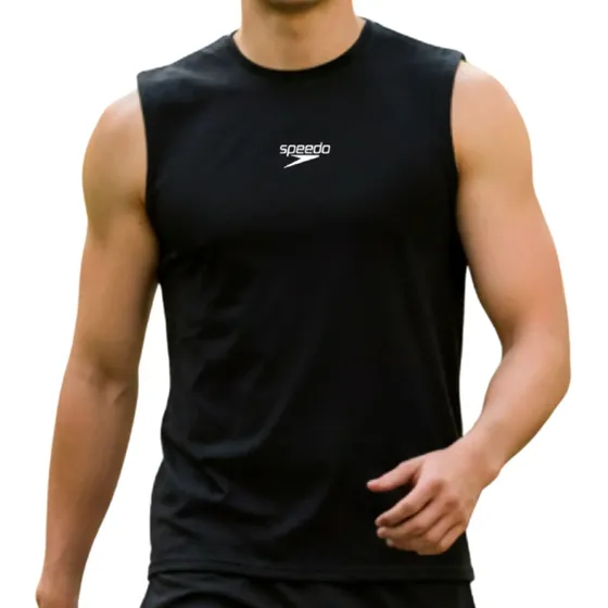Camiseta Regata Masculina Speedo Esportiva Fastdry Interlock