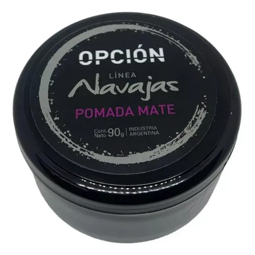 Pomada Mate Cera De Peinar Pelo Cabello Opcion Navajas 90g