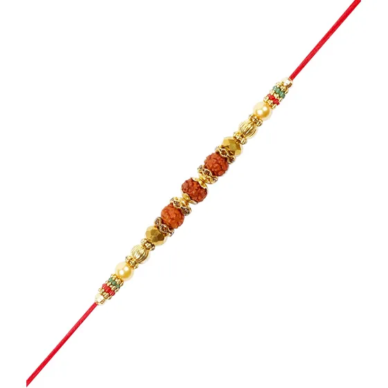 Rudraksha Rakhi Para Hermano Cuenta Bandhan Rakhee Niño 3