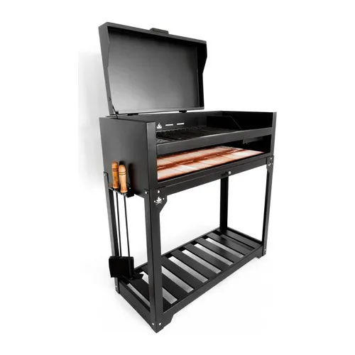 Parrillero Chulengo Asaparri Completo +accesorios 115x50x120 Color Negro