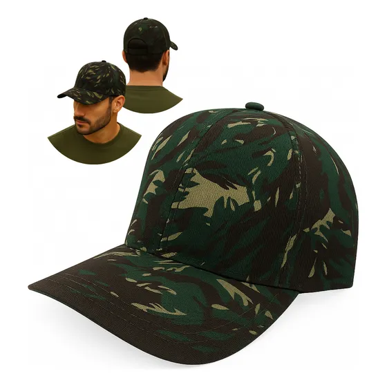 Boné Camuflado Militar Policia Airsoft Exército Brasileiro 