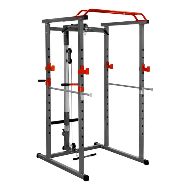 Squat Rack Tipo Jaula Sentadillas Dominadas Fondos Olimpica