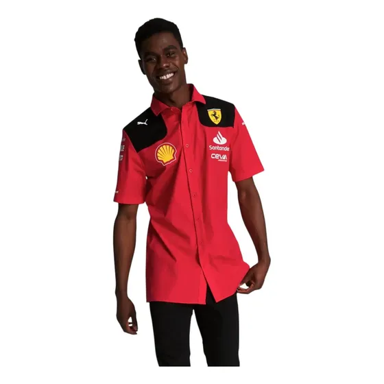 Camisa Puma Hombre Scuceria Ferrari Team Shirt Rojo Casual